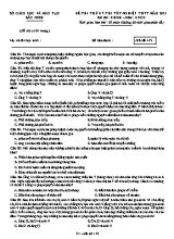 Đề thi thử Tốt nghiệp THPT môn Giáo dục công dân - Mã đề 419 - Năm học 2020-2021 - Sở giáo dục và đào tạo Bắc Ninh (Có đáp án)